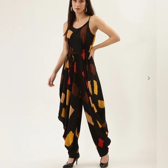 Premium collection: Strappy Printed jumpsuit - Picture 2 of 5